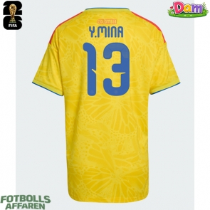 Colombia Yerry Mina #13 Hemmatröja Kvinnor VM 2026 Kortärmad